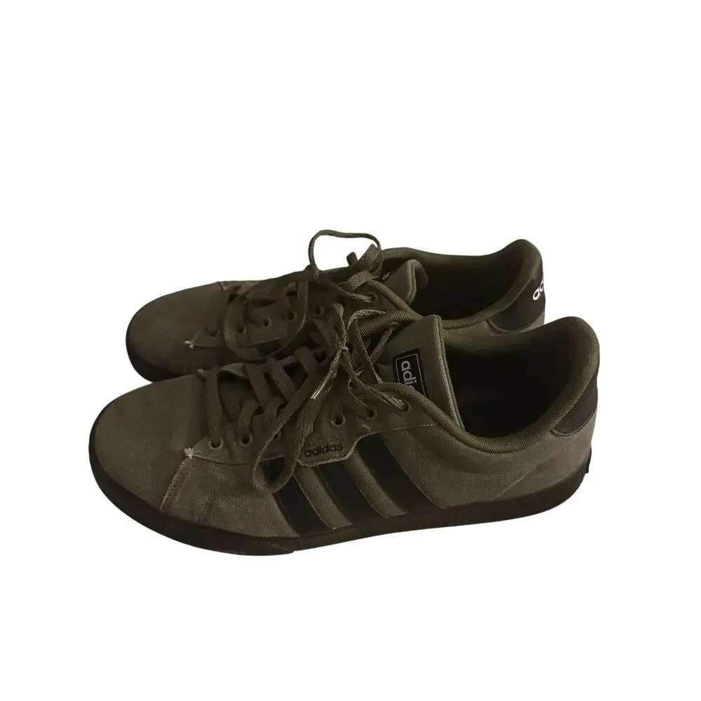 ADIDAS Men's Daily 3.0 Sneakers in Olive Strata Core Black 11.5